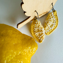 Load image into Gallery viewer, Lemon Earrings (Studs + Dangles)