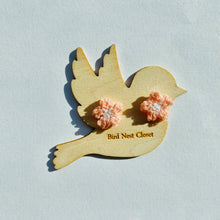 Load image into Gallery viewer, Tiny Pearlescent Flower Studs