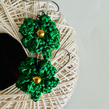 Load image into Gallery viewer, Four-Leaf Clover Dangles