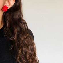 Load image into Gallery viewer, Poinsettia Earrings (Studs + Dangles)
