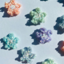 Load image into Gallery viewer, Tiny Pearlescent Flower Studs