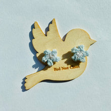 Load image into Gallery viewer, Tiny Pearlescent Flower Studs