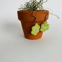 Load image into Gallery viewer, Crystal Flower Earrings (Studs + Dangles)