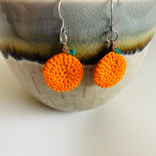 Load image into Gallery viewer, Oranges/Pumpkin Dangle Earrings