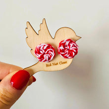Load image into Gallery viewer, Peppermint Candy Earrings (Studs + Dangles)