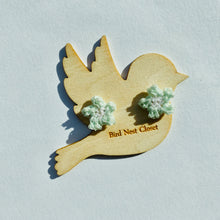 Load image into Gallery viewer, Tiny Pearlescent Flower Studs