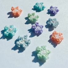 Load image into Gallery viewer, Tiny Pearlescent Flower Studs