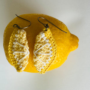 Lemon Earrings (Studs + Dangles)