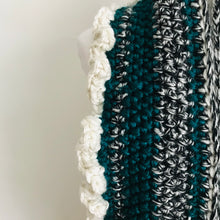 Load image into Gallery viewer, Teal Ruffle Infinity Scarf
