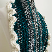 Load image into Gallery viewer, Teal Ruffle Infinity Scarf
