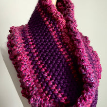 Load image into Gallery viewer, Purple Scallop Infinity Scarf
