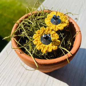 Sunflower Earrings (Studs + Dangles)