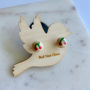 Cherry Pit Earrings