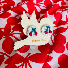 Load image into Gallery viewer, Embroidered Cherry Studs
