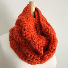 Load image into Gallery viewer, Orange Infinity Scarf
