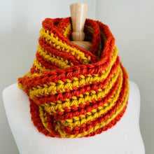 Load image into Gallery viewer, Yellow &amp; Orange Infinity Scarf
