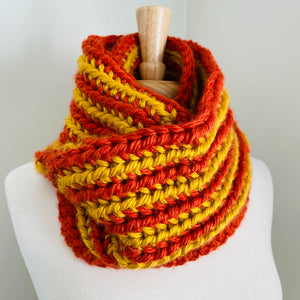 Yellow & Orange Infinity Scarf