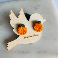 Load image into Gallery viewer, Oranges/Pumpkin Stud Earrings
