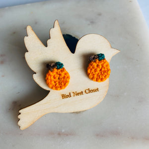 Oranges/Pumpkin Stud Earrings