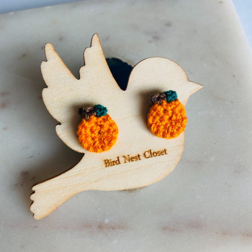 Oranges/Pumpkin Stud Earrings