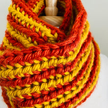 Load image into Gallery viewer, Yellow &amp; Orange Infinity Scarf
