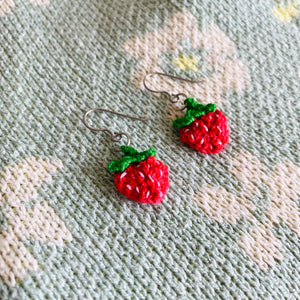 Strawberry Earrings (Studs + Dangles)