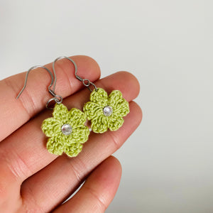 Crystal Flower Earrings (Studs + Dangles)