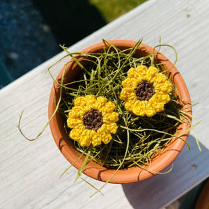 Sunflower Earrings (Studs + Dangles)