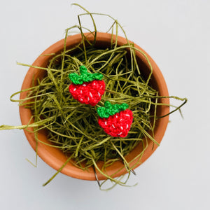 Strawberry Earrings (Studs + Dangles)