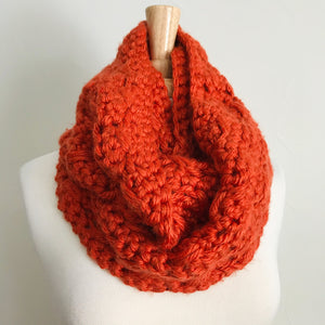 Orange Infinity Scarf