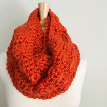 Load image into Gallery viewer, Orange Infinity Scarf
