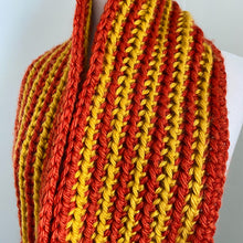 Load image into Gallery viewer, Yellow &amp; Orange Infinity Scarf
