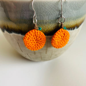 Oranges/Pumpkin Dangle Earrings