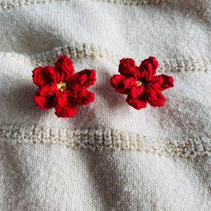 Poinsettia Earrings (Studs + Dangles)