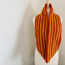 Load image into Gallery viewer, Yellow &amp; Orange Infinity Scarf
