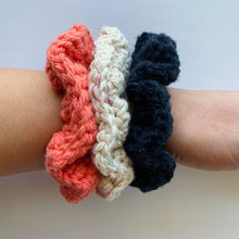 Load image into Gallery viewer, Cotton Hair Scrunchies (Set of 3)
