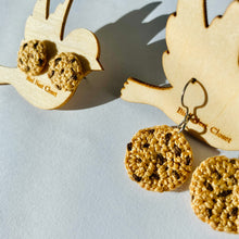 Load image into Gallery viewer, Chocolate Chip Cookie Earrings (Studs + Dangles)
