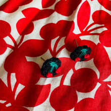 Load image into Gallery viewer, Embroidered Cherry Studs
